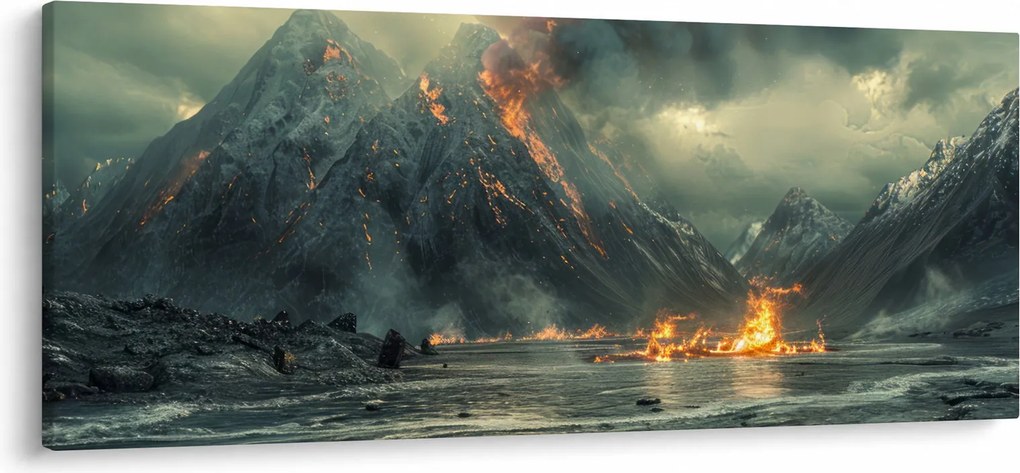 Kép - Vulkánkitörés (120x50 cm)