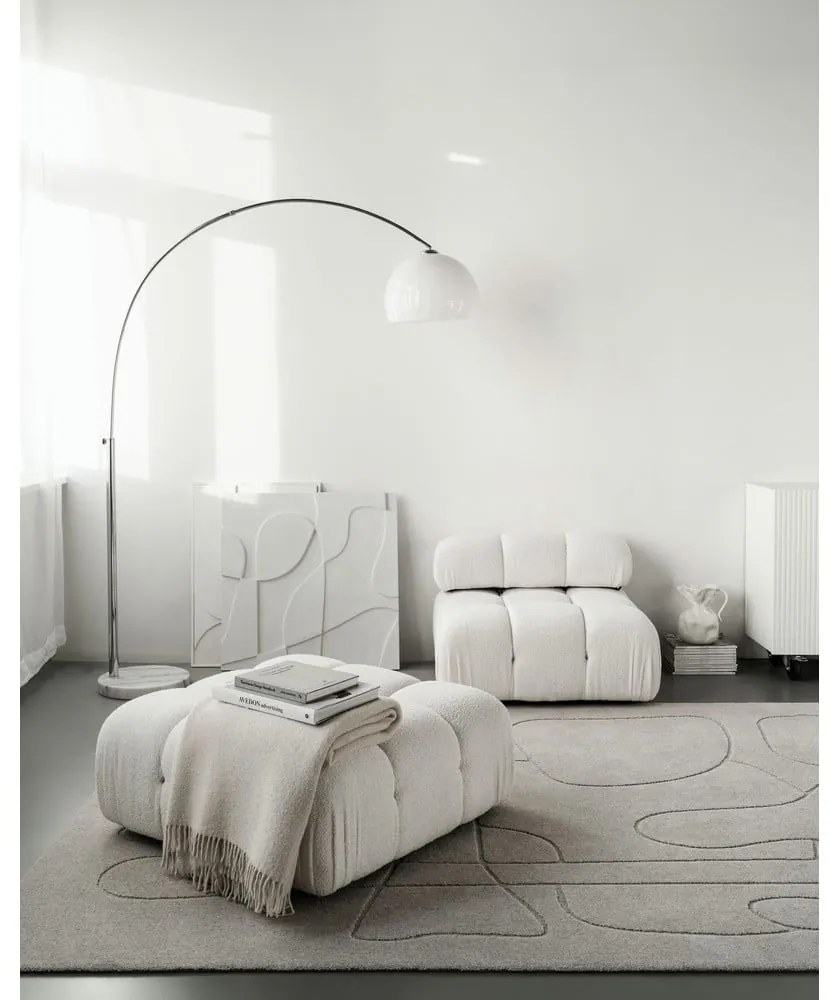 Világosszürke gyapjú szőnyeg 200x300 cm Morphic – Agnella