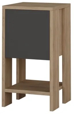 EMA éjjeli szekrény 55x30 cm barna/szürke