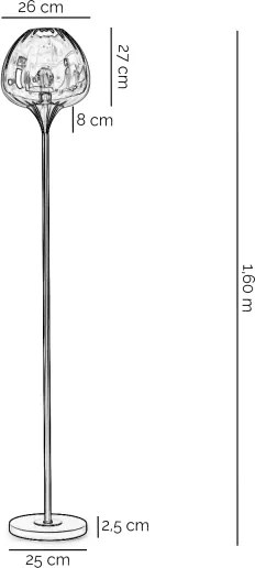 ONLI - Állólámpa ELIDE 1xE27/15W/230V fekete/réz