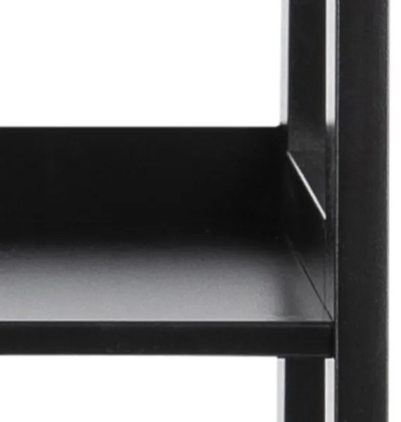 DAMON fekete könyvespolc