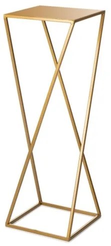 Virágállvány 70x24 cm arany színben