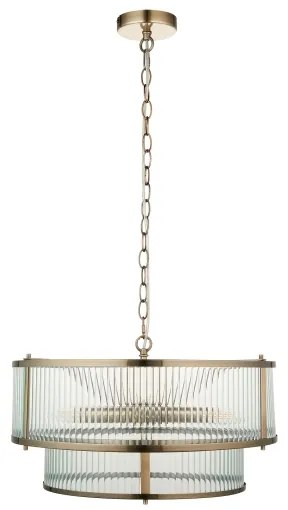 Endon 110944 - RIDGETON láncos csillár 5xE14/6W/230V sárgaréz