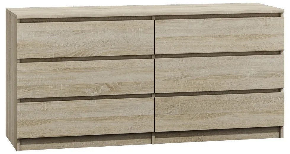 M6 140 2X3 komód, sonoma