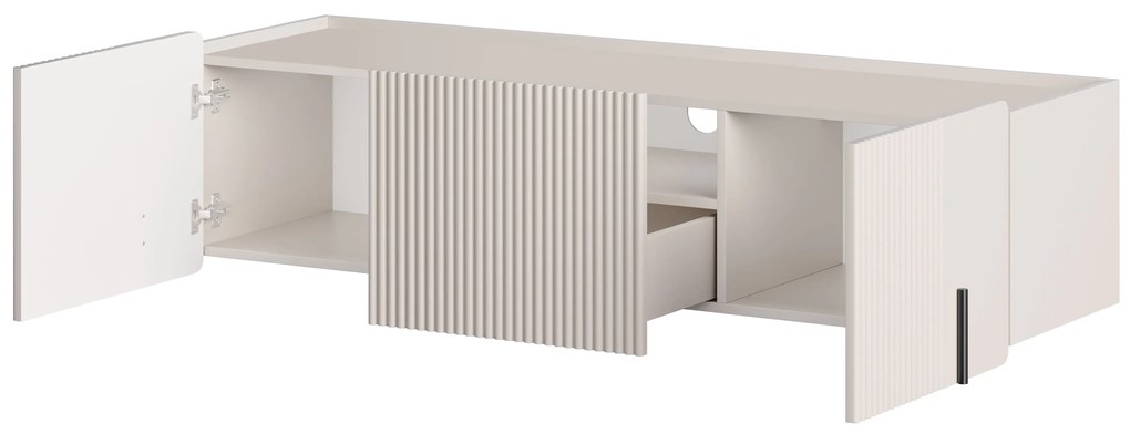 Malmi fali szekrény 150 cm - kasmír / fekete