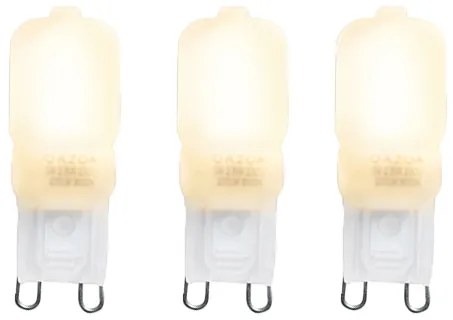 3 db-os G9 LED izzó készlet CUTE PC 2W 200lm 2700K