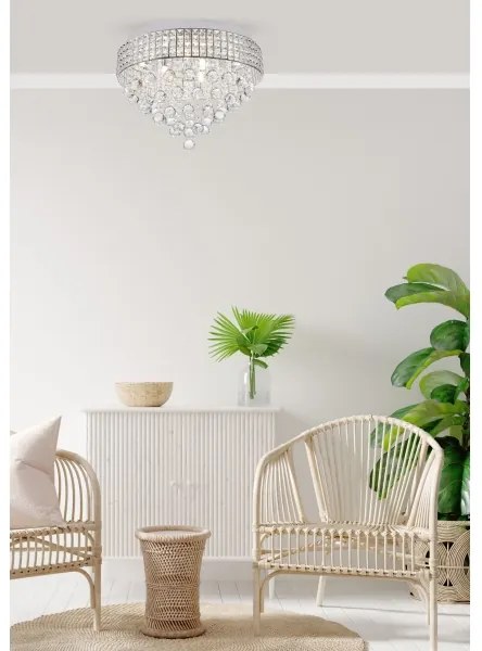 Zuma Line 19027-L - Mennyezeti lámpa CAPRI 9xG9/25W/230V króm