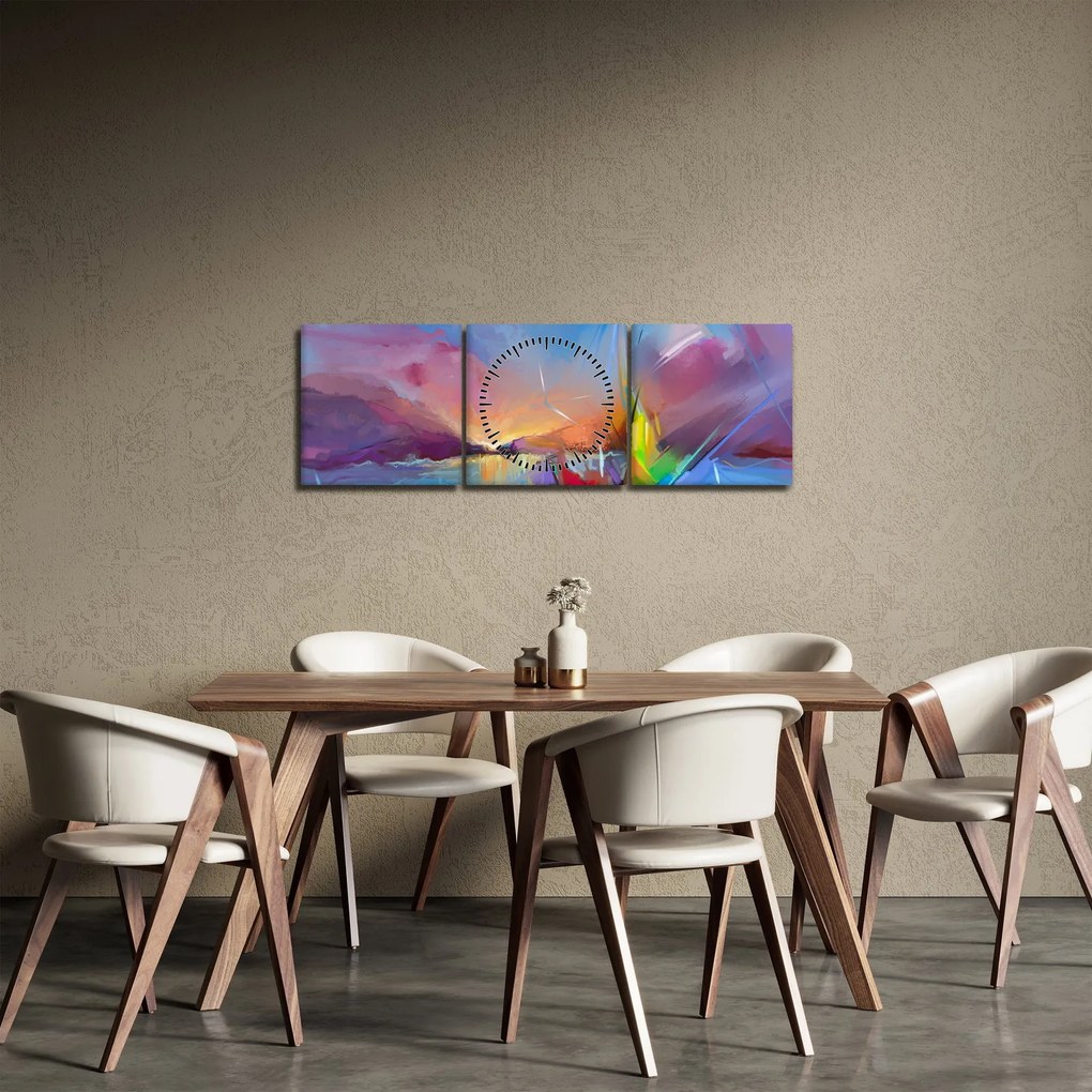 Kép - Naplemente (órával) (90x30 cm)