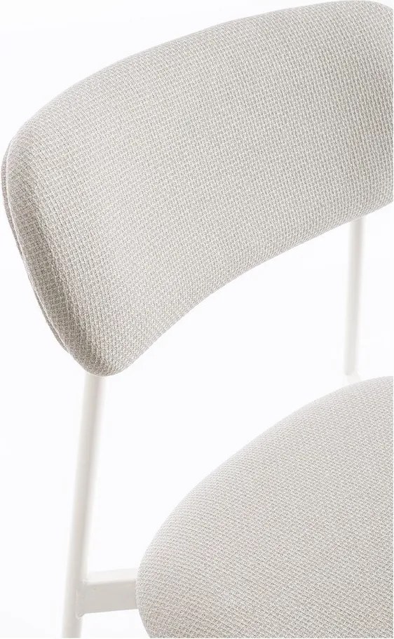 Fehér kárpitozott étkezőszék Inka – Yes Everyday