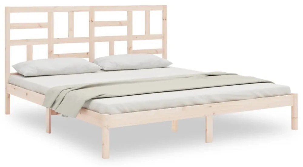 vidaXL tömör fa ágykeret matrac nélkül 180 x 200 cm