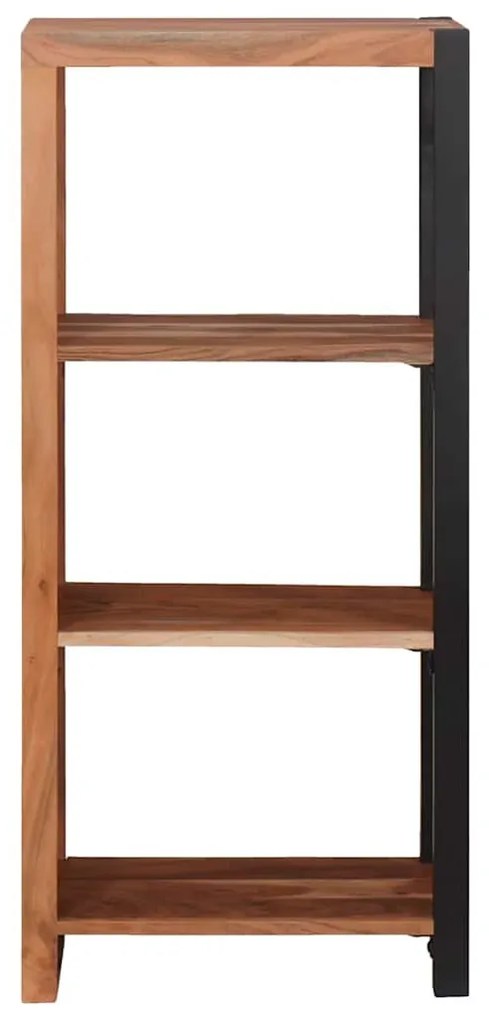 Könyvszekrény Barna, Fekete 50 x 30 x 110 cm Tömör Akácfa