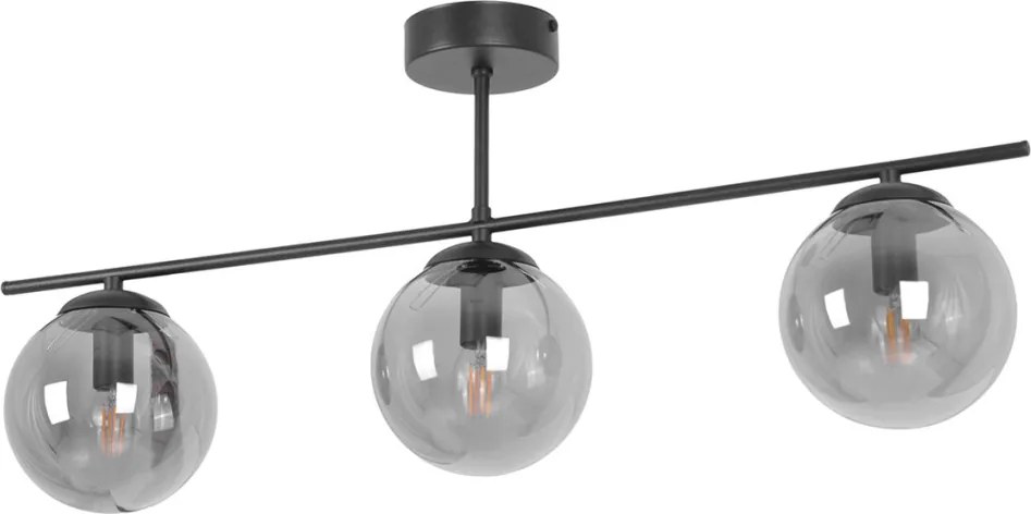 KAJA K-5169 GAMMA Fekete Színű Mennyezeti Lámpa 3xE14 10W IP20