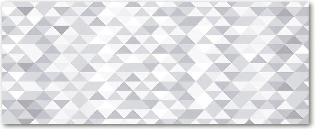 Védő üveg konyhai panel Szürke háromszögek XXL