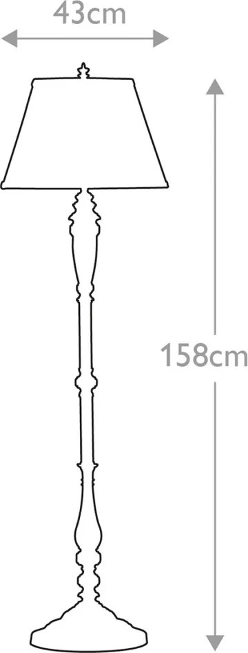 Feiss LINCOLNDALE FE-LINCOLNDALE-FL Állólámpa 1x60W/E27