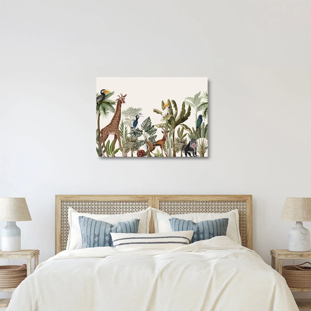 Kép - Afrika lakói (üvegen) (70x50 cm)
