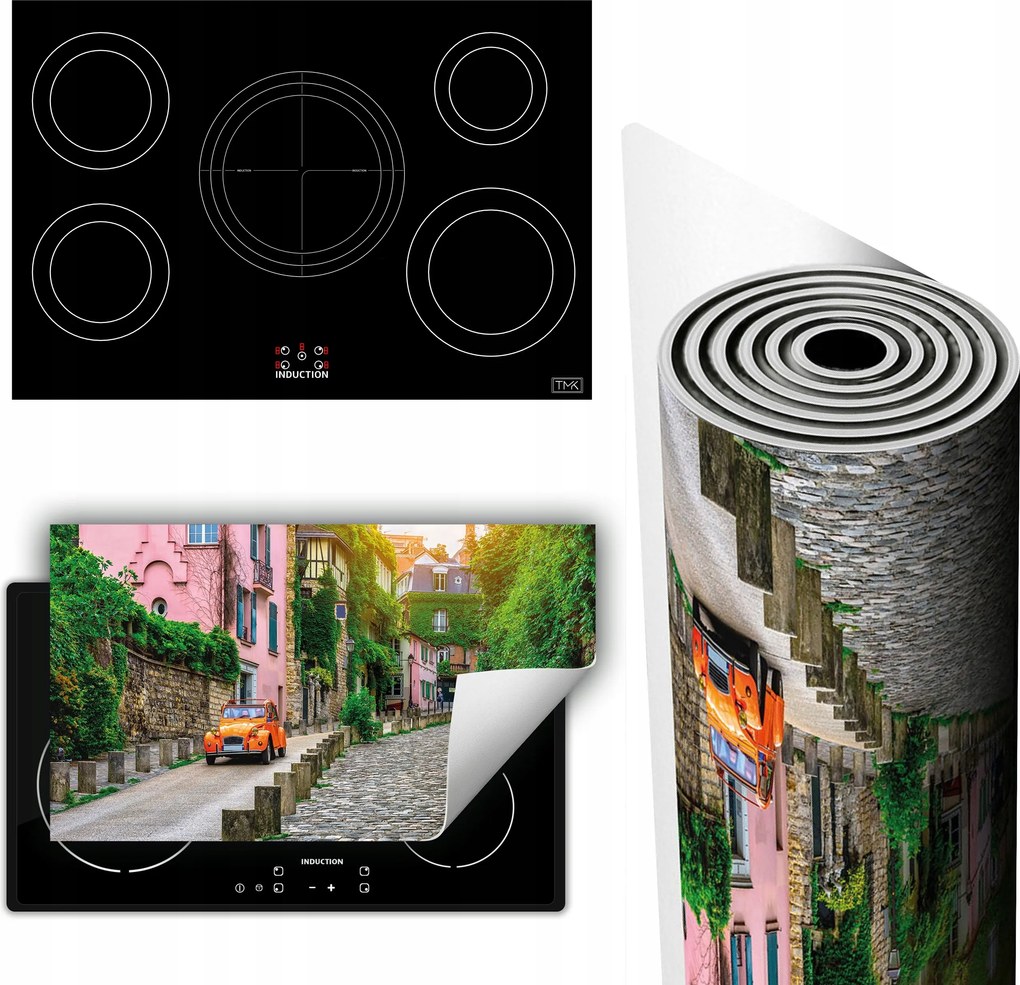 Vinil Tűzhelyvédő Szőnyeg Asztallap 90x52 utca város