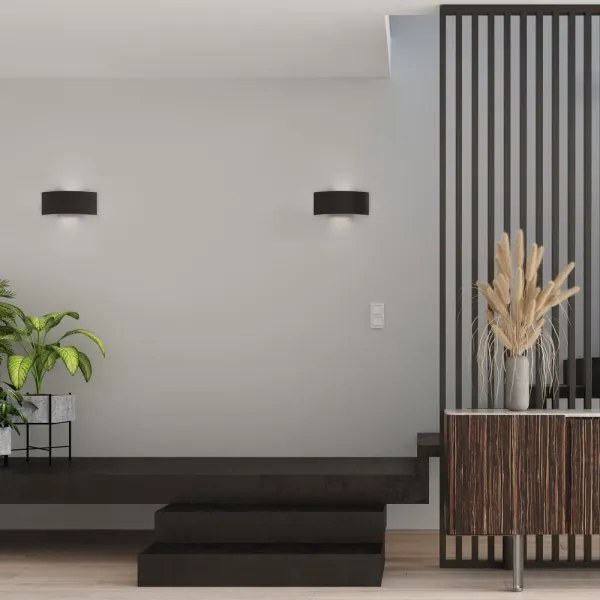 Sollux SL.0937 - Fali lámpa MAGNUS 2xG9/40W/230V fekete