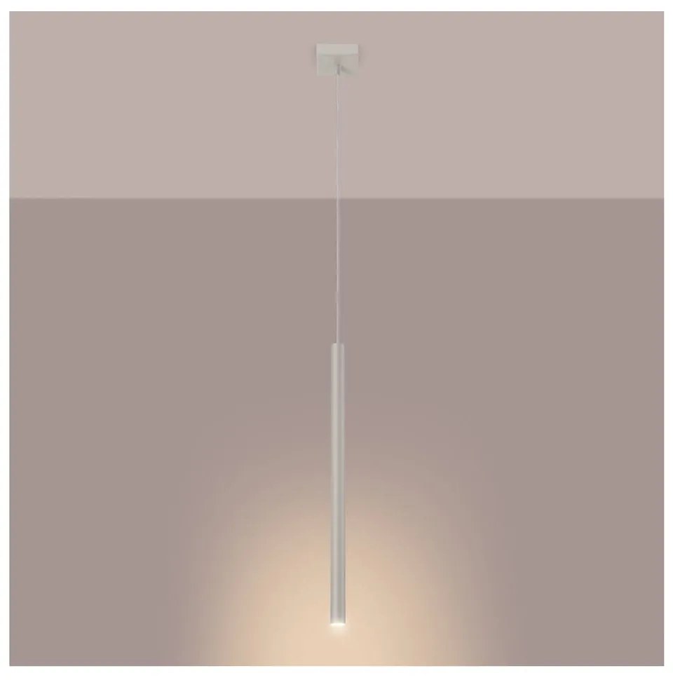 Krémszínű függőlámpa Fideus – Sollux