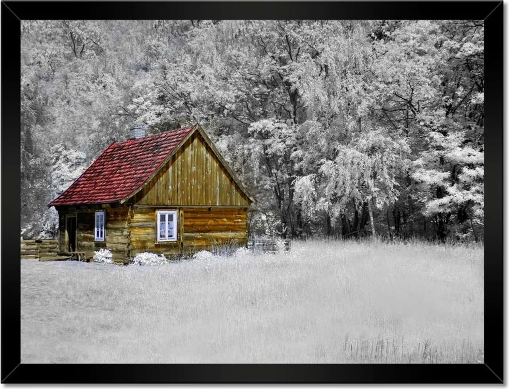 Poszterek keretben 40x30 Fa ház Bale