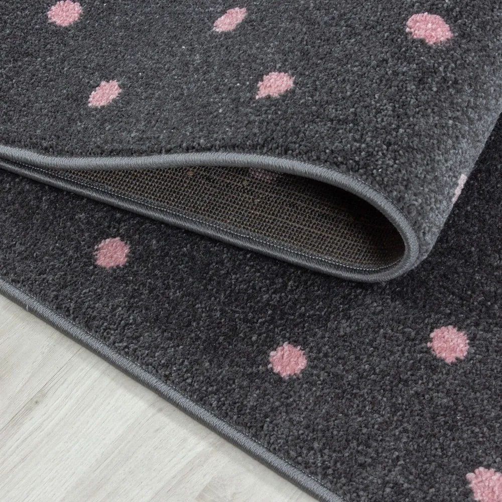 Rózsaszín-szürke gyerek szőnyeg ø 160 cm Bambi – Ayyildiz Carpets