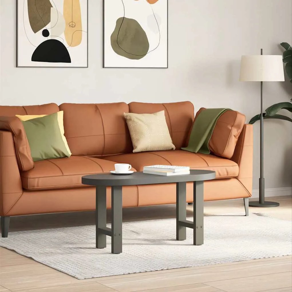 2 db antracitszürke acél dohányzóasztal láb 28 x (42-43) cm