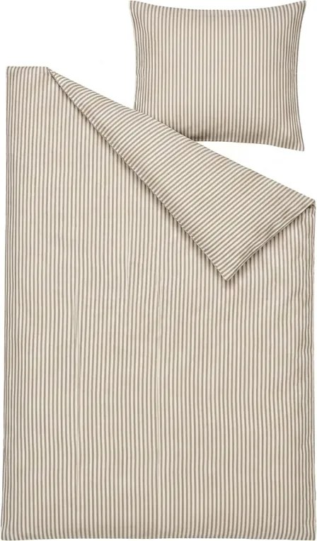 Pamut ágynemű SOFT STRIPES bézs Ágyneműhuzat mérete: 70 x 80 cm | 140 x 200 cm