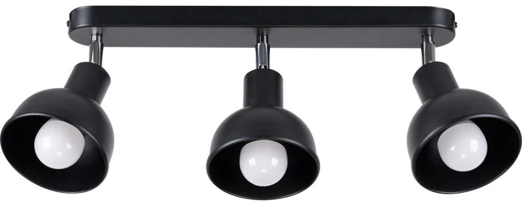 Sollux SL.1318 - Spotlámpa ELBA 3xE27/15W/230V fekete