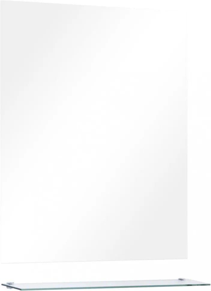 edzett üveg falitükör polccal 50 x 60 cm