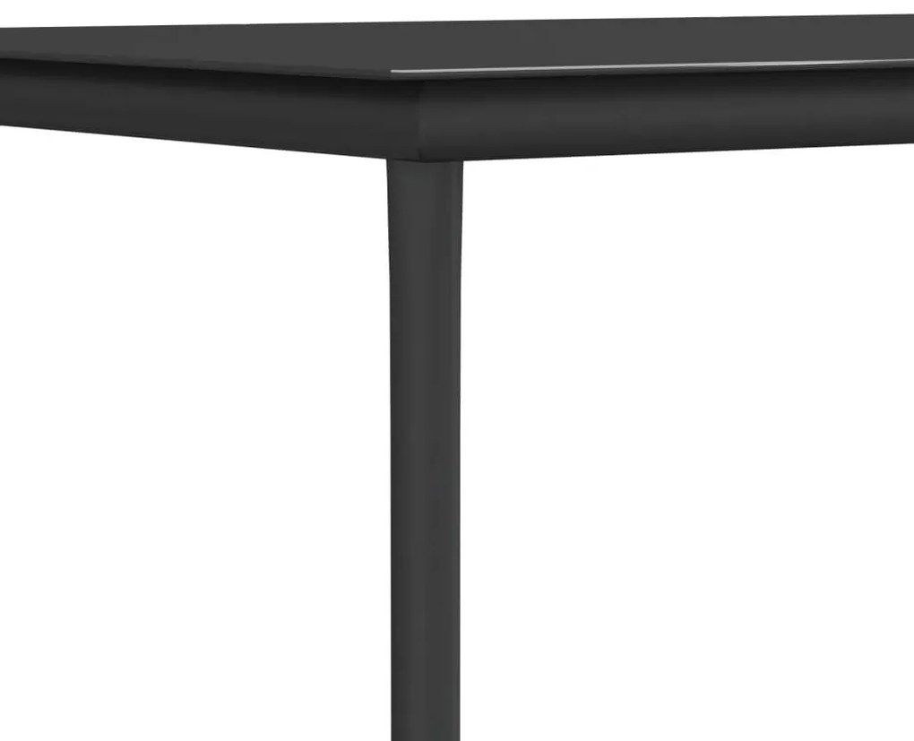 7 részes polyrattan és acél kerti étkezőgarnitúra párnával