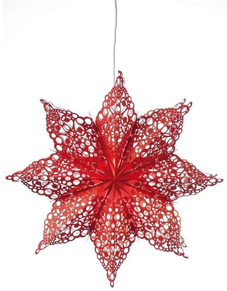 Markslöjd 702561 - Karácsonyi dekoráció HALL 1xE14/25W/230V piros 70 cm