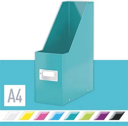 Iratpapucs, PP/karton, 95 mm, LEITZ Click&Store, jégkék (E60470051)