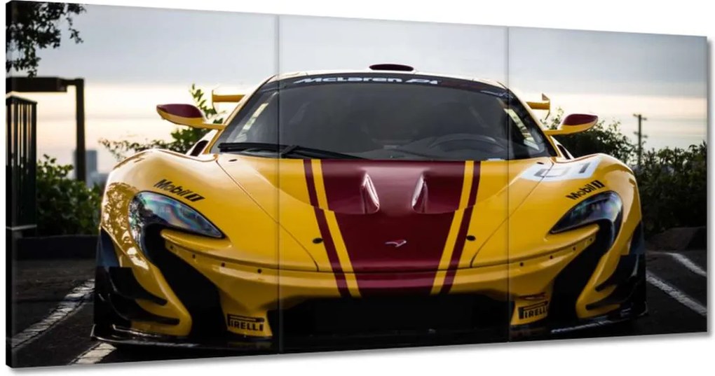 Vászonkép 180x90 Sárga sportautó