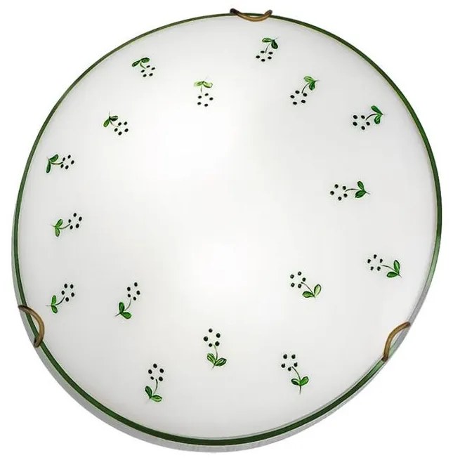 Kolarz 731.11.4.21 - Mennyezeti lámpa NONNA 1xE27/60W/230V átm. 30 cm zöld