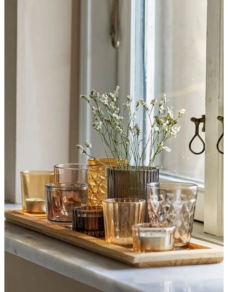 Üveg gyertyatartó készlet 9 db-os Sanga – Bloomingville