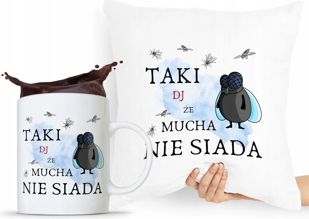 Párna Bögre Szett Dja Zene Ajándék fényképes nyomtatással