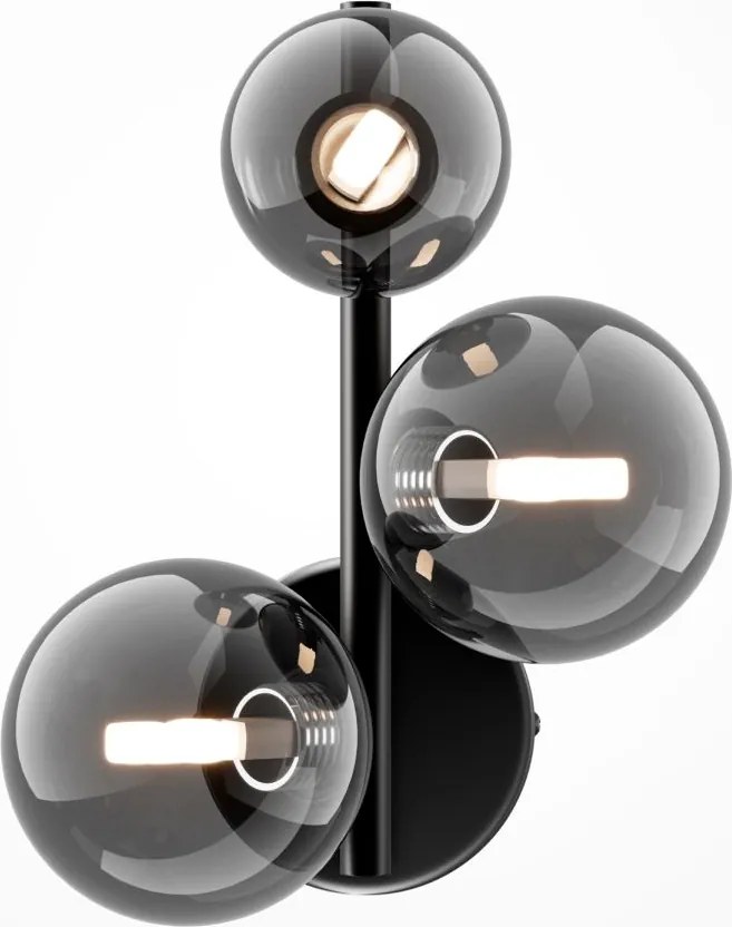 Maytoni modern fali lámpa dallas fekete füstös mymod545wl-03b