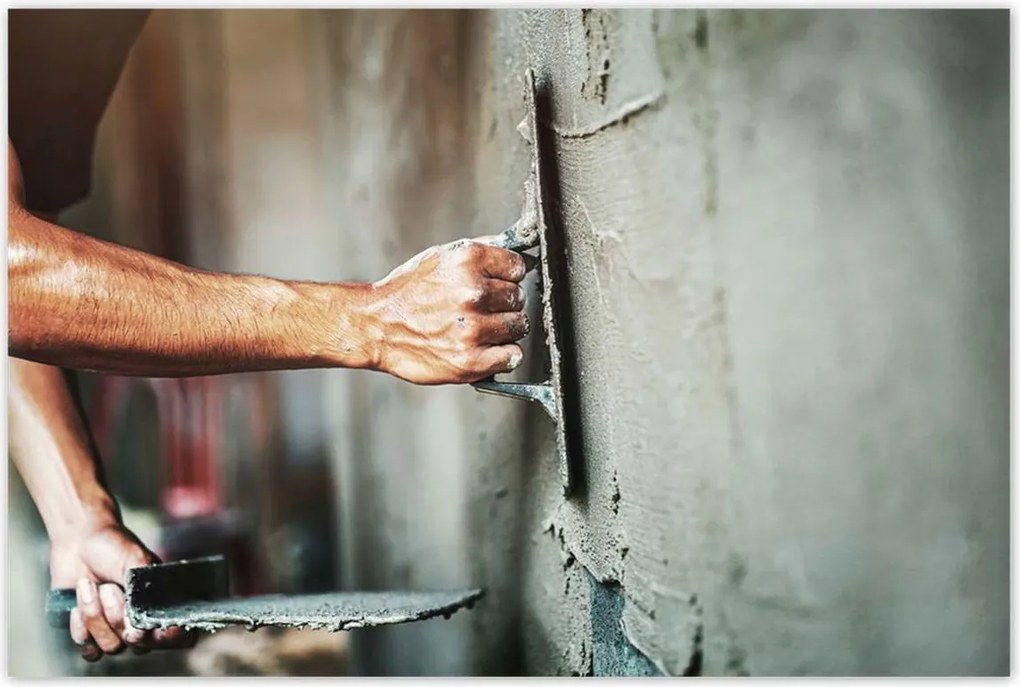 Poszterek 120x80 Fal vakolás cement