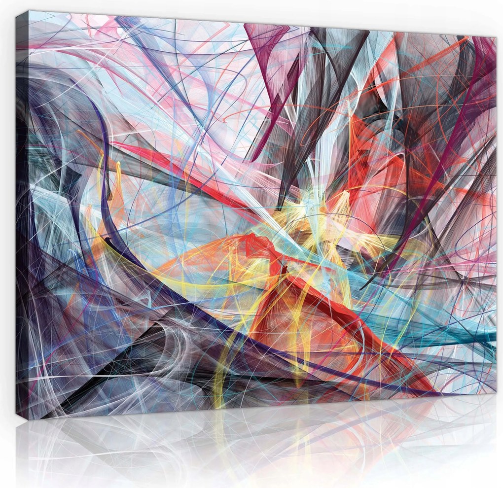 Vászonkép 80x60 Geometrikus absztrakt – Színharmónia modern otthonhoz