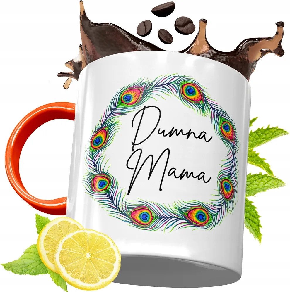 Narancssárga Bögre Anyák Napjára Ajándék fényképes nyomattal