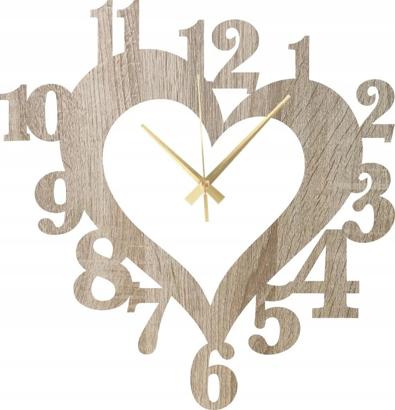 Falióra Dekoratív Valentin napra Évfordulók Ajándék Szív 45 cm