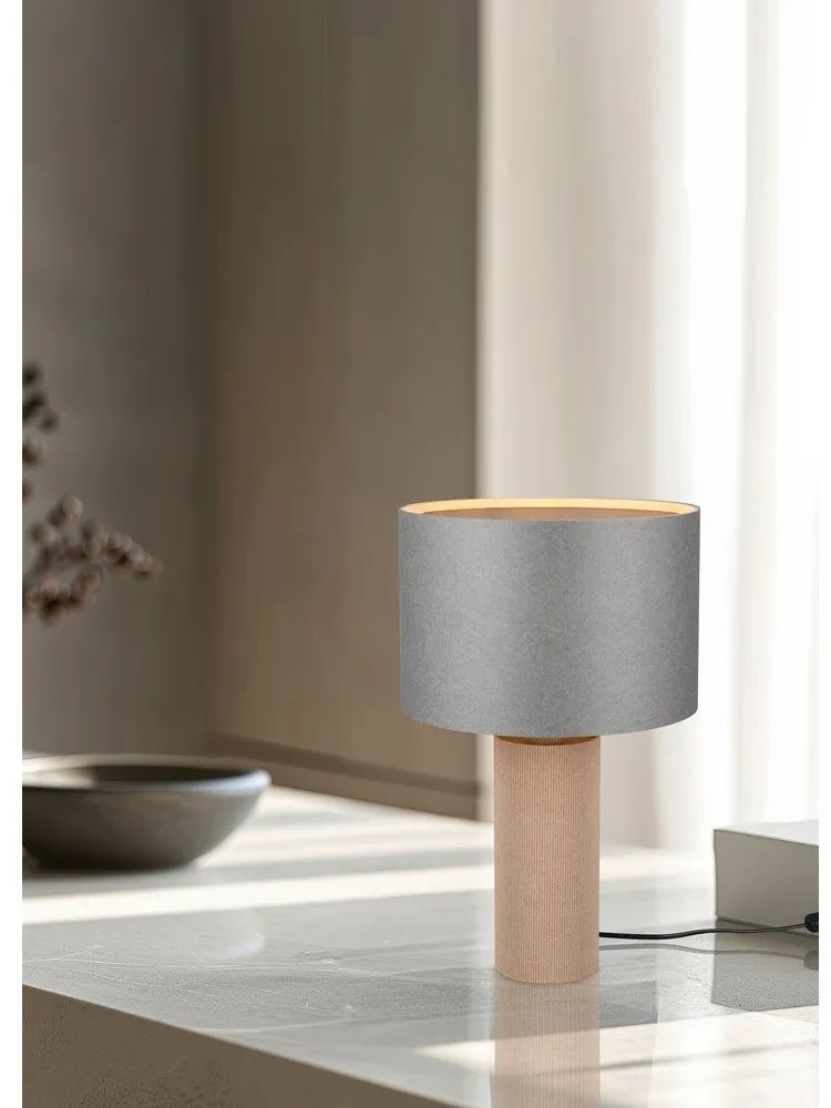 Szürke-bézs asztali lámpa (magasság 48 cm) Canio – Trio