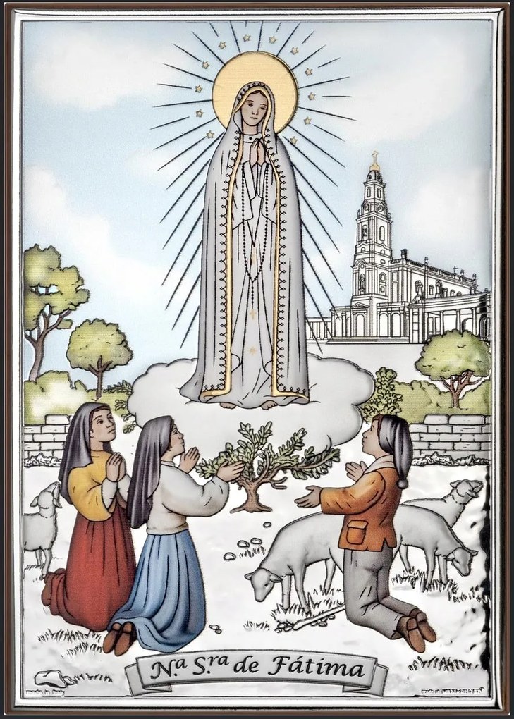 Fatimai Szűzanya kép SA0001/3 Színben Gravírozás Ingyen!