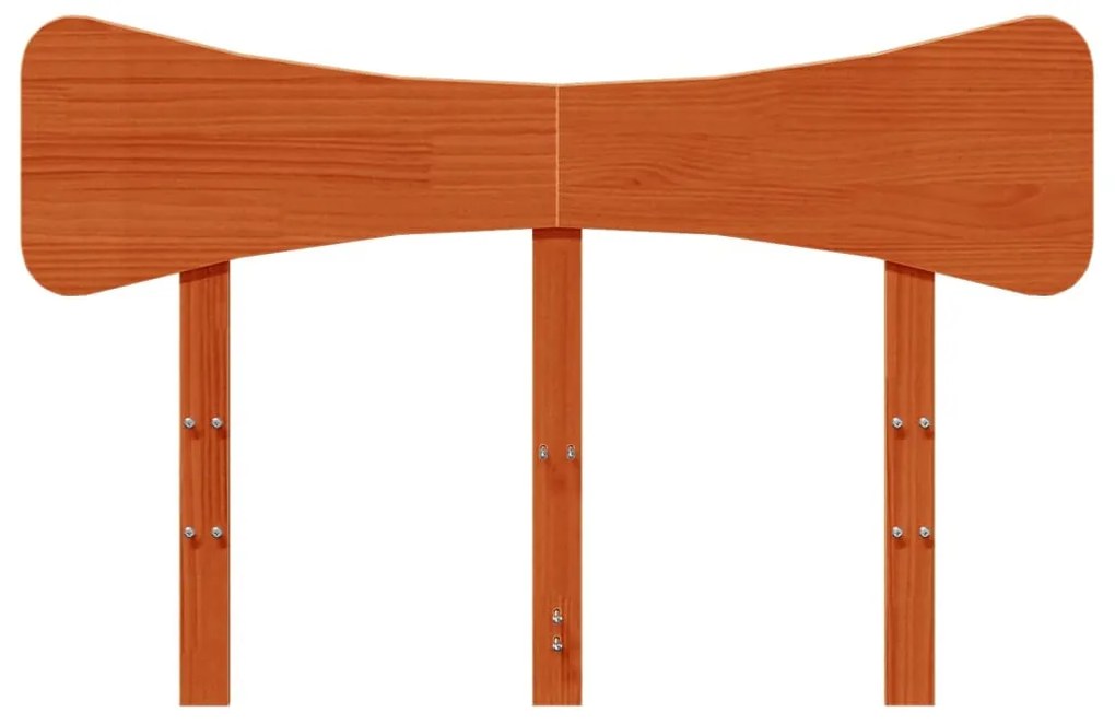 viaszbarna tömör fenyőfa fejtámla 120 cm