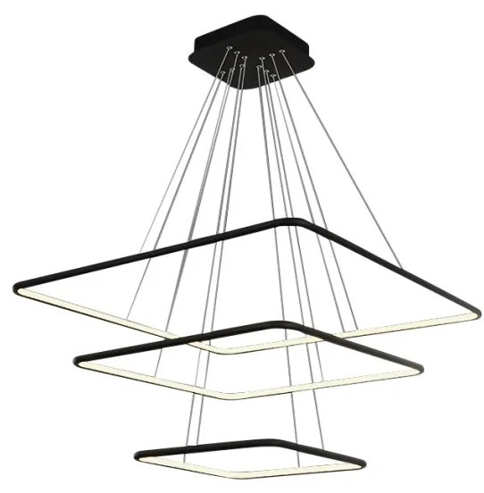 MILAGRO ML519 NIX BLACK Modern Led Függesztett Lámpa Fekete LED IP20
