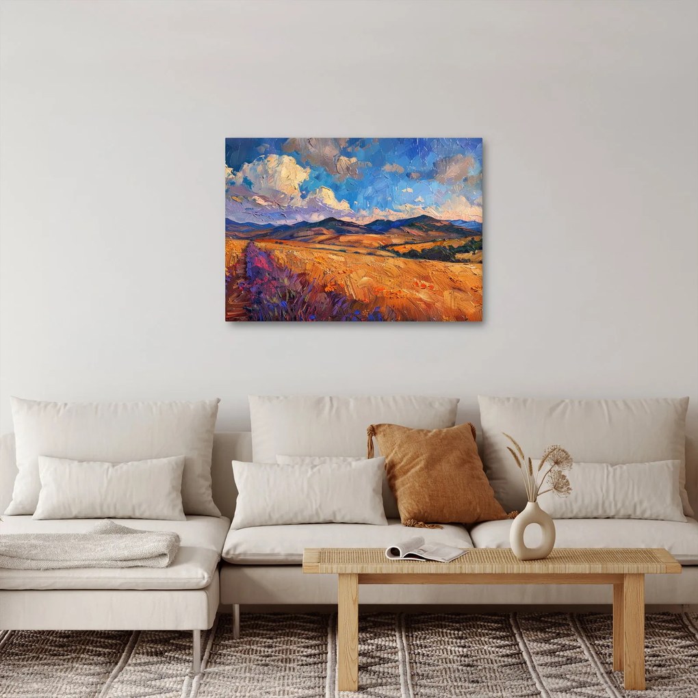 Kép - Olajfestmény tájkép (70x50 cm)