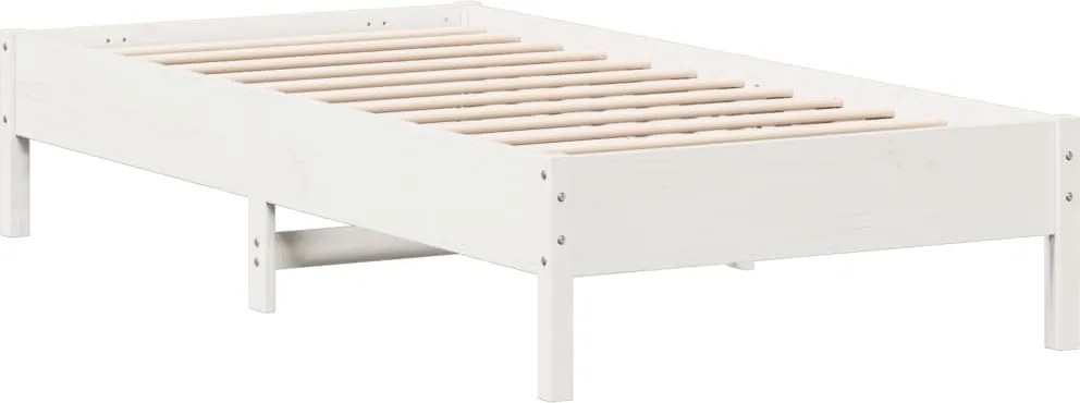 vidaXL fehér tömör fenyőfa ágykeret matrac nélkül 90 x 190 cm