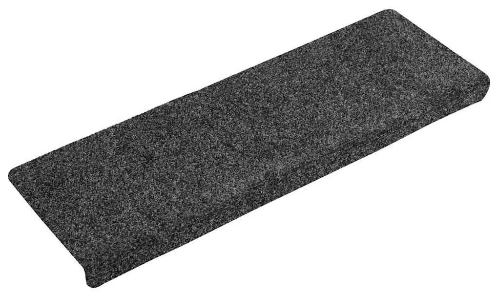 30 db szürke öntapadó lépcsőszőnyeg 65x21x4 cm