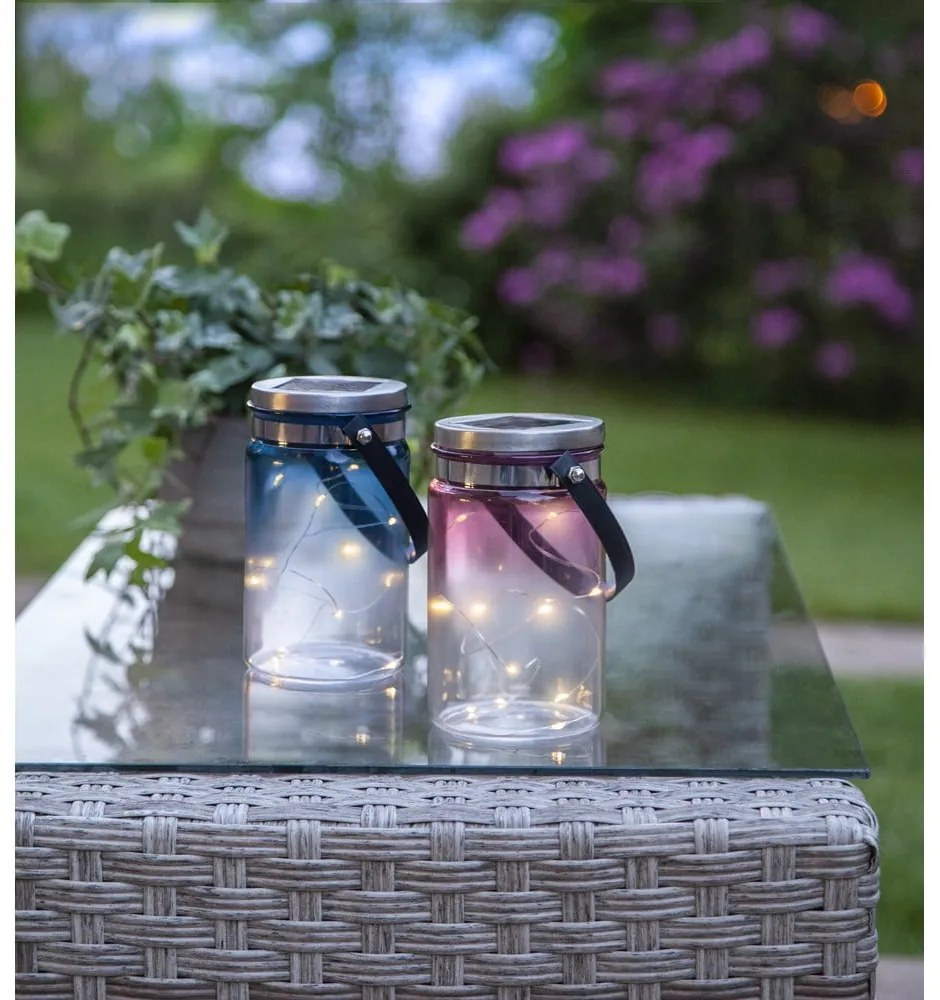 Tint Lantern Blue kültéri napelemes lámpás, magasság 15 cm - Star Trading