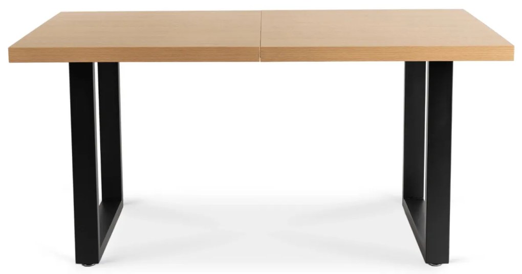 Bővíthető Étkezőasztal Aranytölgy/Fekete Színben. EDWIN 160-260 cm