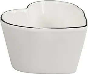 Szív alakú tál S kicsi fekete Bastion Collections tál